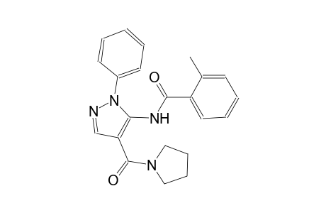 2-methyl-N-[1-phenyl-4-(1-pyrrolidinylcarbonyl)-1H-pyrazol-5-yl]benzamide