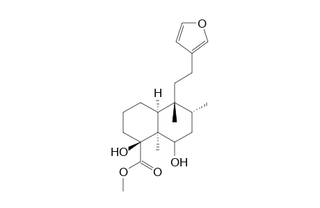 (1S,4aS,5R,6R,8aS)-Methyl 5-[2'-(3"-furanyl)ethyl]-decahydro-1,8-dihydroxy-5,6,8a-trimethyl-1-naphthalenecarboxylate