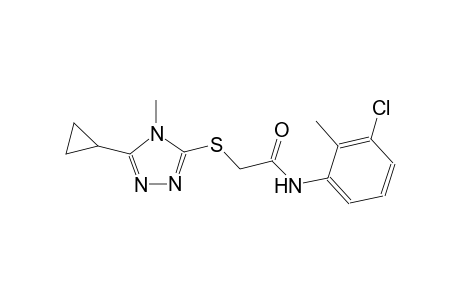 N-(3-chloro-2-methylphenyl)-2-[(5-cyclopropyl-4-methyl-4H-1,2,4-triazol-3-yl)sulfanyl]acetamide