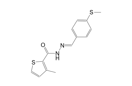 3-methyl-N'-{(E)-[4-(methylsulfanyl)phenyl]methylidene}-2-thiophenecarbohydrazide