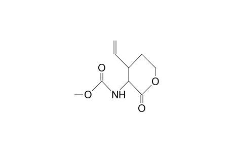 cis-4-Ethenyl-3-methoxycarbonylamino-tetrahydro-2H-pyran-2-one