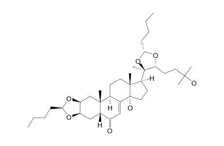 28-BETA,29-ALPHA-DIBUTYL-2,3;20,22-BIS-O-METHYLIDENE-20-HYDROXY-ECDYSONE