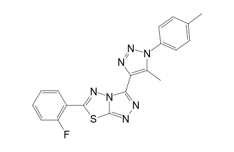 6-(2-fluorophenyl)-3-[5-methyl-1-(4-methylphenyl)triazol-4-yl]-[1,2,4]triazolo[3,4-b][1,3,4]thiadiazole