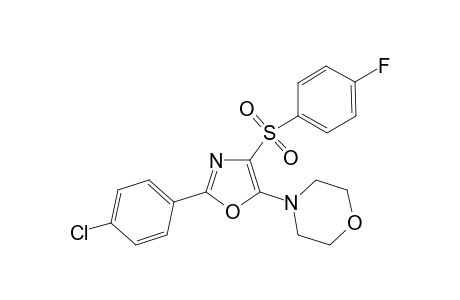 4-[2-(4-chlorophenyl)-4-[(4-fluorobenzene)sulfonyl]-1,3-oxazol-5-yl]morpholine