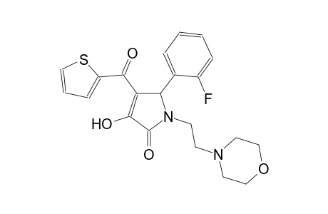 5-(2-fluorophenyl)-3-hydroxy-1-[2-(4-morpholinyl)ethyl]-4-(2-thienylcarbonyl)-1,5-dihydro-2H-pyrrol-2-one