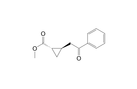 (1S,2R)-2-phenacyl-1-cyclopropanecarboxylic acid methyl ester