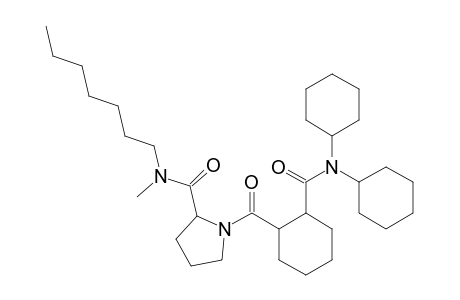 1-((2-[(Dicyclohexylamino)carbonyl]cyclohexyl)carbonyl)-n-heptyl-N-methyl-2-pyrrolidinecarboxamide