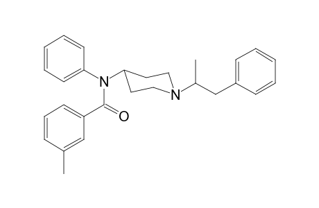 N-Phenyl-N-[1-(1-phenylpropan-2-yl)piperidin-4-yl]-3-methylbenzamide