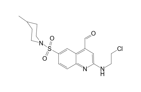 2-(2-Chloro-ethylamino)-6-(4-methyl-piperidine-1-sulfonyl)-quinoline-4-carbaldehyde