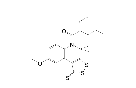 8-methoxy-4,4-dimethyl-5-(2-propylpentanoyl)-4,5-dihydro-1H-[1,2]dithiolo[3,4-c]quinoline-1-thione