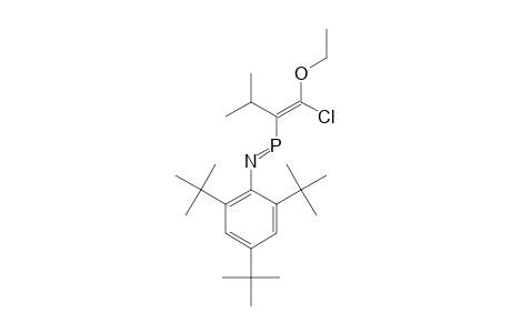 Z-3-ISOPROPYL-4-ETHOXY-1-(2,4,6-TRI-TERT.-BUTYLPHENYL)-4-CHLORO-1-AZAPHOSPHABUTA-1,3-DIENE