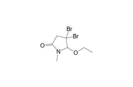 4,4-Dibromo-5-ethoxy-1-methylpyrrolidin-2-one