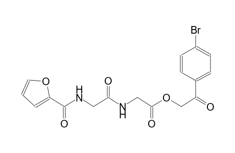 acetic acid, [[[(2-furanylcarbonyl)amino]acetyl]amino]-, 2-(4-bromophenyl)-2-oxoethyl ester