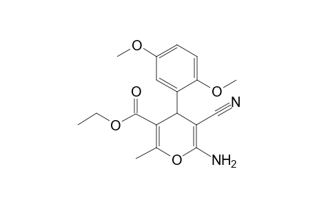 Ethyl 6-amino-5-cyano-4-(2,5-dimethoxyphenyl)-2-methyl-4H-pyran-3-carboxylate