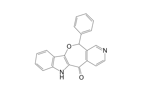 6H-Pyrido[4',3':5,6]oxepino[3,2-b]indol-5(12H)-one, 12-phenyl-