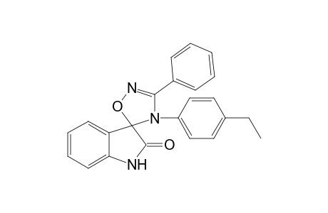 4-(4-Ethylphenyl)-3-phenyl-2'-spiro[1,2,4-oxadiazole-5,3'-1H-indole]one