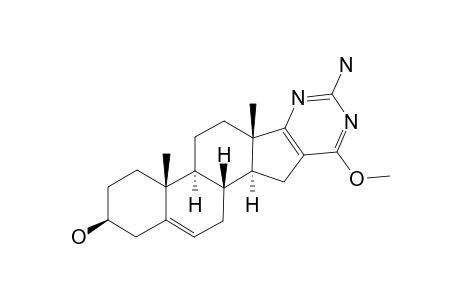 2'-AMINO-6'-METHOXY-PYRIMIDO-[5',4':16,17]-ANDROST-5-EN-3-BETA-OL