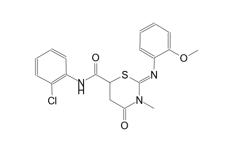 (2Z)-N-(2-chlorophenyl)-2-[(2-methoxyphenyl)imino]-3-methyl-4-oxotetrahydro-2H-1,3-thiazine-6-carboxamide