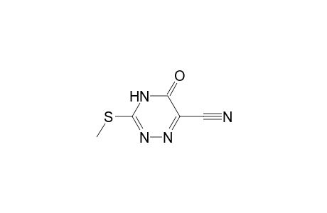3-(methylthio)-5-oxo-6-cyano-4,5-dihydro-1,2,4-triazine
