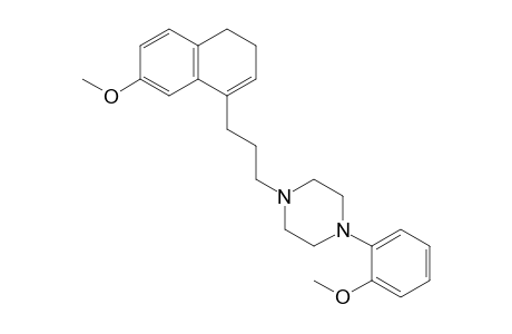 1-[3-(7-methoxy-3,4-dihydronaphthalen-1-yl)propyl]-4-(2-methoxyphenyl)piperazine