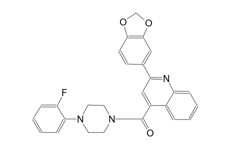 2-(1,3-benzodioxol-5-yl)-4-{[4-(2-fluorophenyl)-1-piperazinyl]carbonyl}quinoline