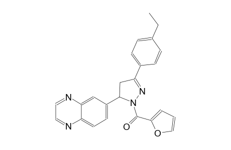 quinoxaline, 6-[3-(4-ethylphenyl)-1-(2-furanylcarbonyl)-4,5-dihydro-1H-pyrazol-5-yl]-