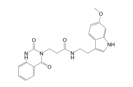 3-quinazolinepropanamide, 1,2,3,4-tetrahydro-N-[2-(6-methoxy-1H-indol-3-yl)ethyl]-2,4-dioxo-
