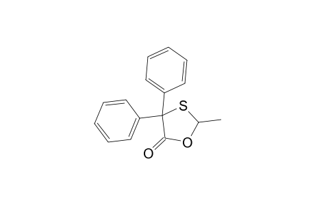 1,3-Oxathiolan-5-one, 2-methyl-4,4-diphenyl-