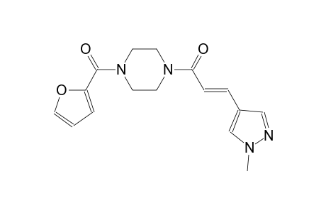 1-(2-furoyl)-4-[(2E)-3-(1-methyl-1H-pyrazol-4-yl)-2-propenoyl]piperazine