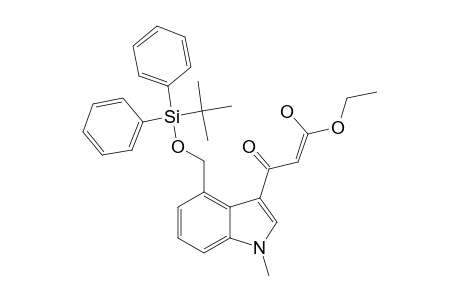 ETHYL-3-(4'-TERT.-BUTYLDIPHENYLSILYLOXYMETHYL-1'-METHYLINDOL-3'-YL)-3-OXOPROPANOATE;ENOL-TAUTOMER