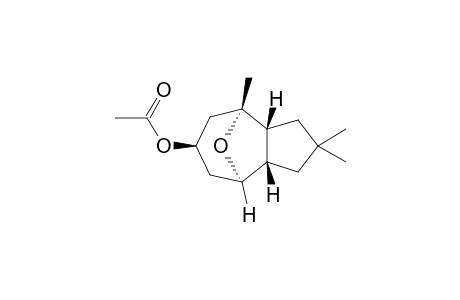 (3.alpha.,4a.beta.,6.alpha.,8.beta.,8a.alpha.)-(+-)-Decahydro-2,2,4-trimethyl-4,8-epoxyazulen-6-ol Acetate