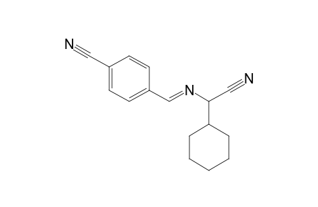 4-((E)-{[Cyano(cyclohexyl)methyl]imino}methyl)benzonitrile