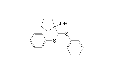 Cyclopentanol, 1-[bis(phenylthio)methyl]-