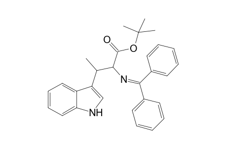 tert-Butyl-2-(diphenylmethyleneamino)-3-(1H-indol-3-yl)butanoate