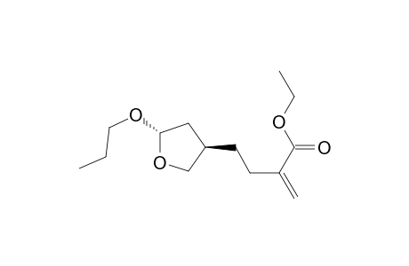 2-Methylene-4-[(3R,5S)-5-propoxy-3-oxolanyl]butanoic acid ethyl ester
