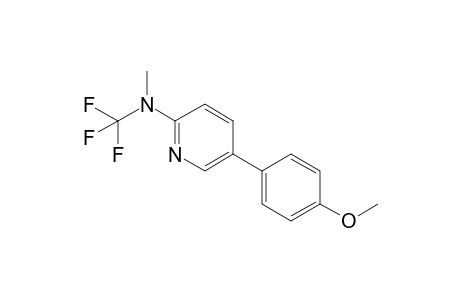 5-(4-Methoxyphenyl)-2-[methyl(trifluoromethyl)amino]pyridine