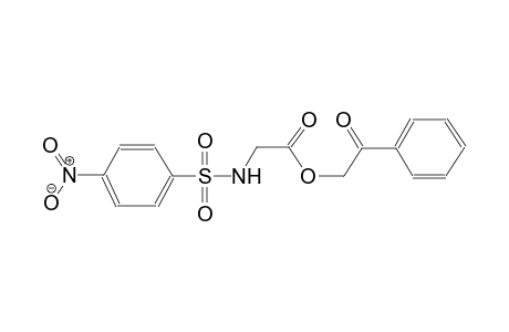 acetic acid, [[(4-nitrophenyl)sulfonyl]amino]-, 2-oxo-2-phenylethyl ester