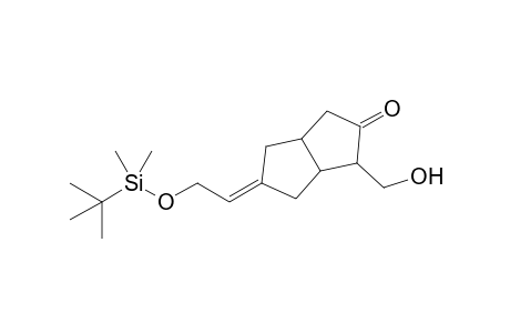 5-{2'-[(1',1"-Dimethylethyl)dimethylsilyloxy]ethylidene}hexahydro-1-(hydroxymethyl)-2(1H)-pentalenone