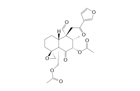 (12S)-7-ALPHA,19-DIACETOXY-4-ALPHA,18;15,16-DIEPOXY-6,12-DIOXONEOClERODA-13-(16),14-DIEN-20-AL