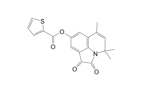 Thiophene-2-carboxylic acid, (4,4,6-trimethyl-1,2-dioxo-1,2-dihydro-4H-pyrrolo[3,2,1-ij]quinolin-8-yl) ester