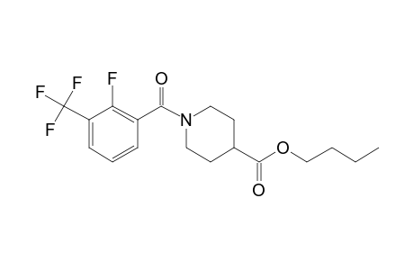 Isonipecotic acid, N-(2-fluoro-3-trifluoromethylbenzoyl)-, butyl ester