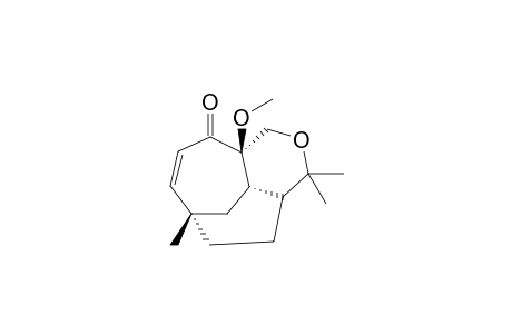 (1S,8R,13S)-8-Methoxy-1,5,5-trimethyl-6-oxa-tricyclo[6.3.2.0*4,13*]tridec-10-en-9-one
