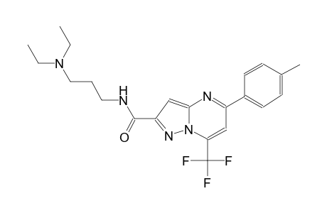 N-[3-(diethylamino)propyl]-5-(4-methylphenyl)-7-(trifluoromethyl)pyrazolo[1,5-a]pyrimidine-2-carboxamide