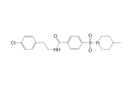 N-[2-(4-chlorophenyl)ethyl]-4-(4-methylpiperidin-1-yl)sulfonyl-benzamide