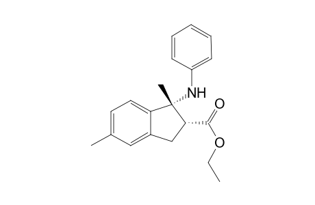 Ethyl 1,5-dimethyl-1-(phenylamino)-2,3-dihydro-1H-indene-2-carboxylate