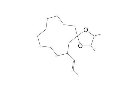 7-(Prop-1'-enyl)-2,3-dimethyl-1,4-dioxa-spiro[4.11]hexadecane