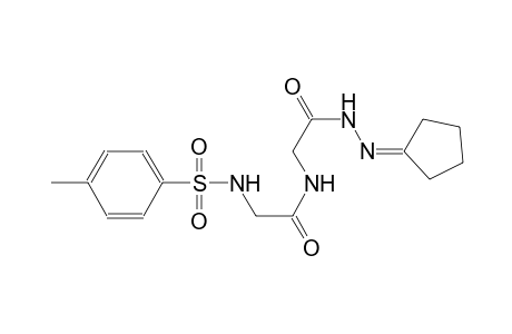 acetic acid, [[[[(4-methylphenyl)sulfonyl]amino]acetyl]amino]-, 2-cyclopentylidenehydrazide