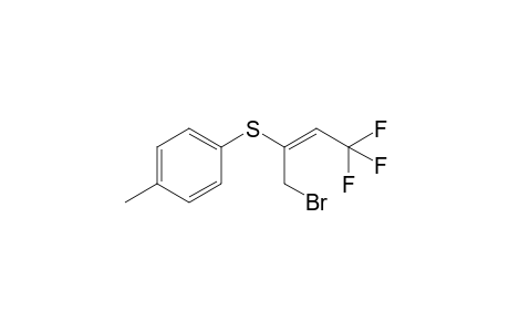 (E)-(1-bromo-4,4,4-trifluorobut-2-en-2-yl)(p-tolyl)sulfane