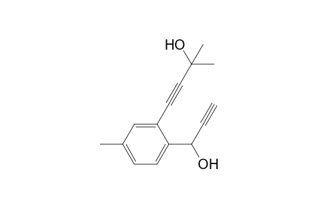4-(2-(1-hydroxyprop-2-yn-1-yl)-5-methylphenyl)-2-methylbut-3-yn-2-ol