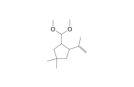 4,4-Dimethyl-1-(dimethoxymethyl)-2-(1-methyl-1-ethenyl)cyclopentane